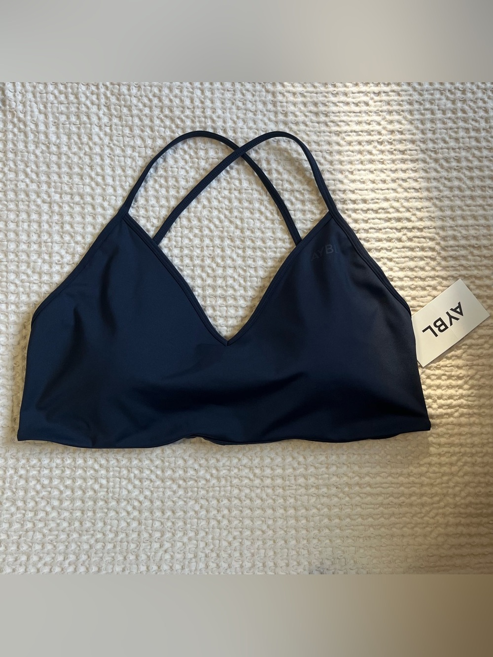 AYBL Essential Crossback Sports Bra - Deep Navy XXL